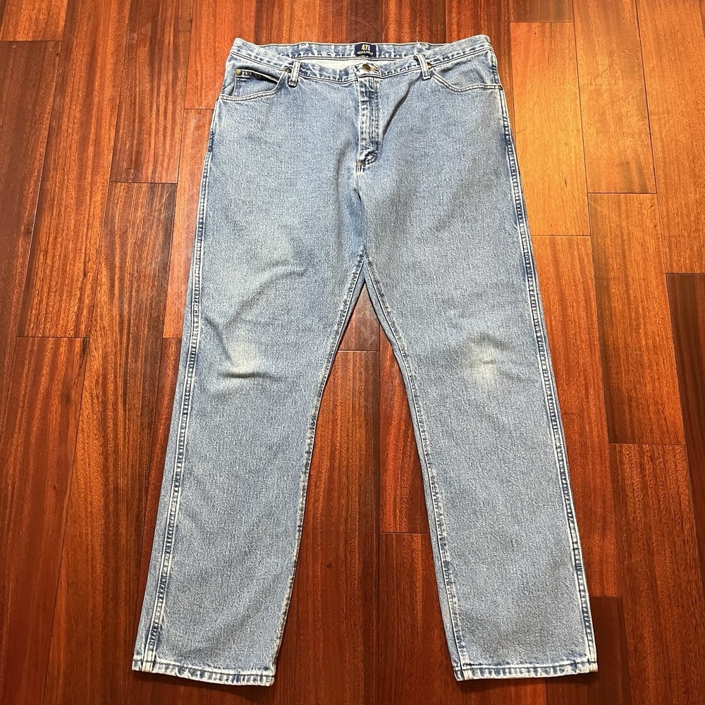 Wrangler Jeans Mens 40x32 Blue 47MWZ Regular Fit Cowboy Cut Denim 1047MWZSW